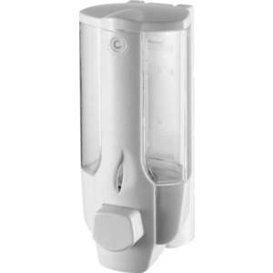 Bílý nástěnný plastový dávkovač mýdla 350 ml Aqualine – Sapho obraz