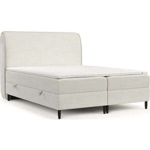 Krémová boxspring postel s úložným prostorem 180x200 cm Melba – Maison de Rêve obraz