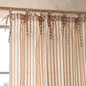 Záclona v terakotové barvě 140x229 cm Zanzibar Stripe – Pineapple Elephant obraz