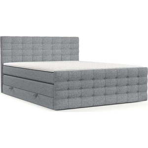 Šedá boxspring postel s úložným prostorem 160x200 cm Blend – Maison de Rêve obraz