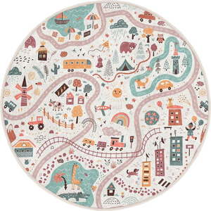 Pratelný dětský hrací koberec ø120 cm Furry World – Mila Home obraz