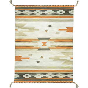 Oboustranný venkovní koberec z recyklovaného plastu Green Decore Aztec, 90 x 150 cm obraz