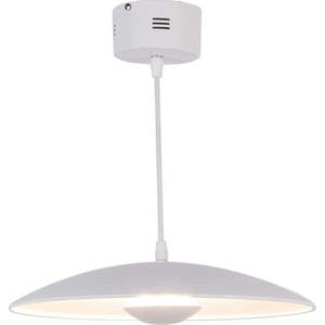 Bílé LED závěsné svítidlo s kovovým stínidlem Lund – Candellux Lighting obraz
