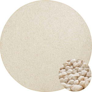 Krémový kulatý koberec ø 133 cm Wolly – BT Carpet obraz