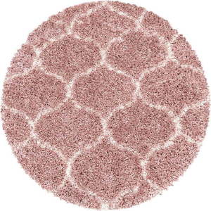 Růžový kulatý koberec ø 160 cm Salsa – Ayyildiz Carpets obraz