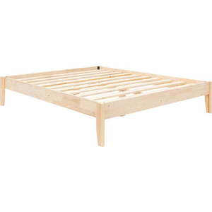 Dvoulůžková postel ze smrkového dřeva s roštem v přírodní barvě 160x200 cm Galaksi – Kalune Design obraz