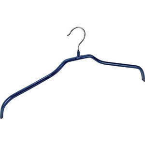 Sada 4 modrých protiskluzových ramínek na oblečení a držáků Wenko Hanger Slim obraz