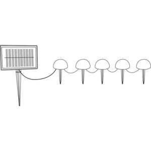 Solární venkovní svítidla v sadě 5 ks ø 15 cm – Garden Pleasure obraz