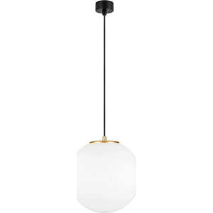 Bílé závěsné svítidlo s objímkou ve zlaté barvě Sotto Luce TSUKI L, ⌀ 30 cm obraz