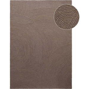 Ručně tkaný vlněný koberec taupe 80x150 cm Eleni Taupe – Hanse Home obraz