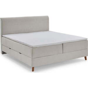 Béžová boxspring postel s úložným prostorem 160x200 cm Memphis - Meise Möbel obraz