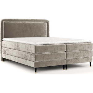 Světle hnědá boxspring postel 200x200 cm Dove – Maison de Rêve obraz