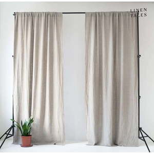 Béžový závěs 140x200 cm Night Time – Linen Tales obraz