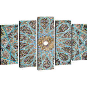 Sada 5 obrazů Tablo Center Kaleidoscope obraz