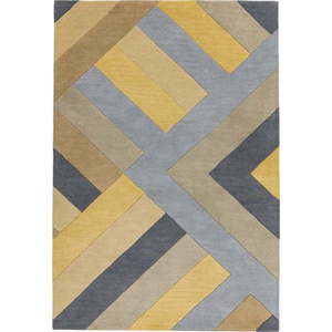 Šedo-žlutý koberec Asiatic Carpets Reef Big Zig, 160 x 230 cm obraz