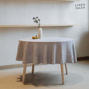Lněný ubrus ø 180 cm – Linen Tales obraz
