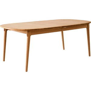 Rozkládací jídelní stůl s přídavnou deskou z dubového dřeva 106x184 cm Miro – Hammel Furniture obraz