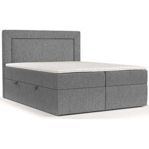 Šedá boxspring postel s úložným prostorem 200x200 cm Imagine – Maison de Rêve obraz