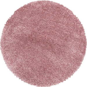 Růžový kulatý koberec ø 120 cm Fluffy – Ayyildiz Carpets obraz