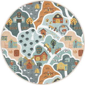 Pratelný dětský hrací koberec ø120 cm Farmer's Life – Mila Home obraz