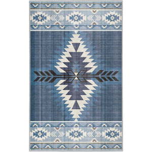 Modrý pratelný koberec 120x180 cm Ethnic Geo – Mila Home obraz