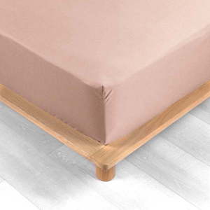 Růžové napínací prostěradlo z bavlněného perkálu 180x200 cm Percaline – douceur d'intérieur obraz
