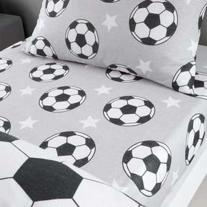 Flanelové dětské prostěradlo do postýlky 70x140 cm Football Stars – Catherine Lansfield obraz