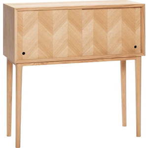 Komoda z dubového dřeva Hübsch Herringbone, výška 90 cm obraz