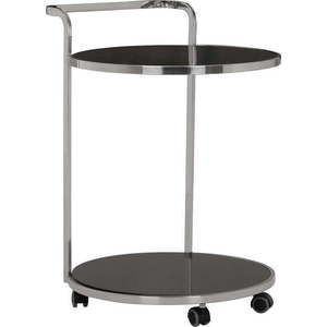 Servírovací stolek na kolečkách se skleněnou deskou ø 50 cm Ackley – Premier Housewares obraz