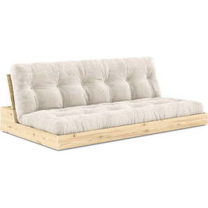Bílá manšestrová rozkládací pohovka 196 cm Base – Karup Design obraz