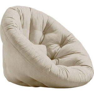 Béžové lněné křeslo Nido - Karup Design obraz