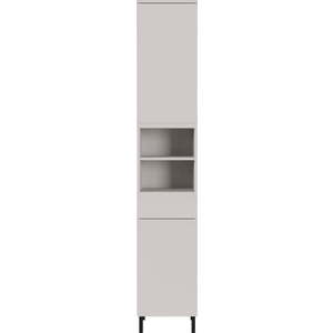 Krémová vysoká/úzká koupelnová skříňka 34x190 cm Salinas – Germania obraz