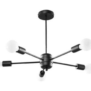 Černé závěsné svítidlo 66x66 cm Benedett - Nice Lamps obraz