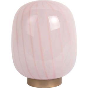 Světle růžová stolní lampa se skleněným stínidlem (výška 20 cm) Summer Globe – Leitmotiv obraz