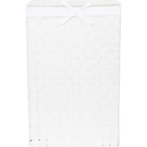 Bílý koš na prádlo s víkem Compactor Laundry Basket Linen, výška 60 cm obraz