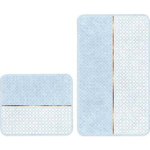 Modré koupelnové předložky v sadě 2 ks 60x100 cm – Mila Home obraz