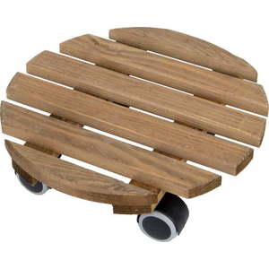 Dřevěný pojízdný podstavec pod květináč ø 29 cm (výška 8 cm) Indoor – Esschert Design obraz
