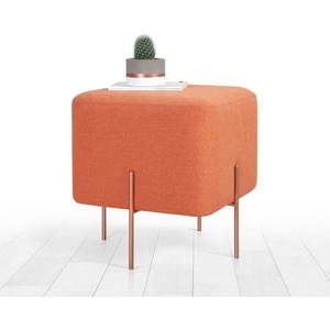 Oranžový taburet Copper – Artie obraz