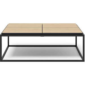 Konferenční stolek s deskou v dekoru dubu v černo-přírodní barvě 75x120 cm Douro – TemaHome obraz