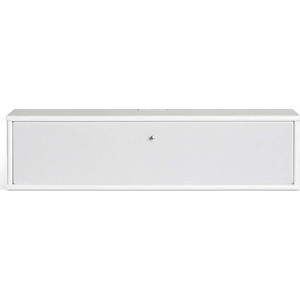 Bílý TV stolek 89x22 cm Mistral – Hammel Furniture obraz