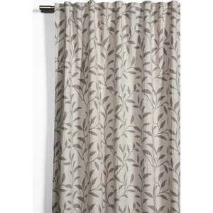 Šedo-béžový závěs s příměsí lnu 140x245 cm List – Sehlbach obraz