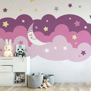 Nástěnná samolepka Ambiance Scandinavian Clouds Starry Sky obraz