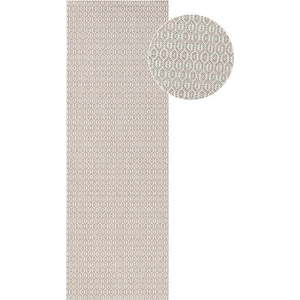 Šedý venkovní koberec NORTHRUGS Coin, 80 x 200 cm obraz
