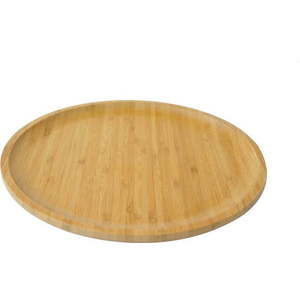 Bambusový servírovací podnos Bambum Penne, ⌀ 28 cm obraz