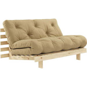 Hnědobéžová rozkládací pohovka 140 cm Roots - Karup Design obraz