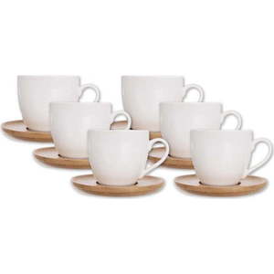 Bílé porcelánové šálky v sadě 6 ks 125 ml Whiteline – Orion obraz