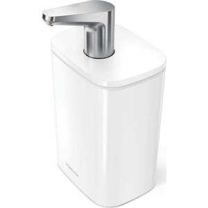 Bílý ocelový dávkovač mýdla 473 ml Pulse – simplehuman obraz