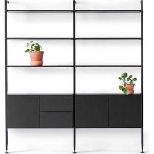 Černá knihovna v dekoru dubu 98x210 cm Edge by Hammel – Hammel Furniture obraz