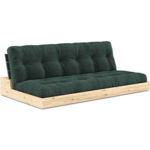 Tmavě zelená manšestrová rozkládací pohovka 196 cm Base – Karup Design obraz