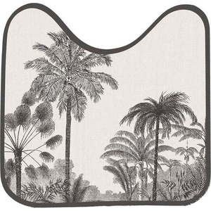 Černo-béžová WC koupelnová předložka 45x45 cm Cocoty – douceur d'intérieur obraz